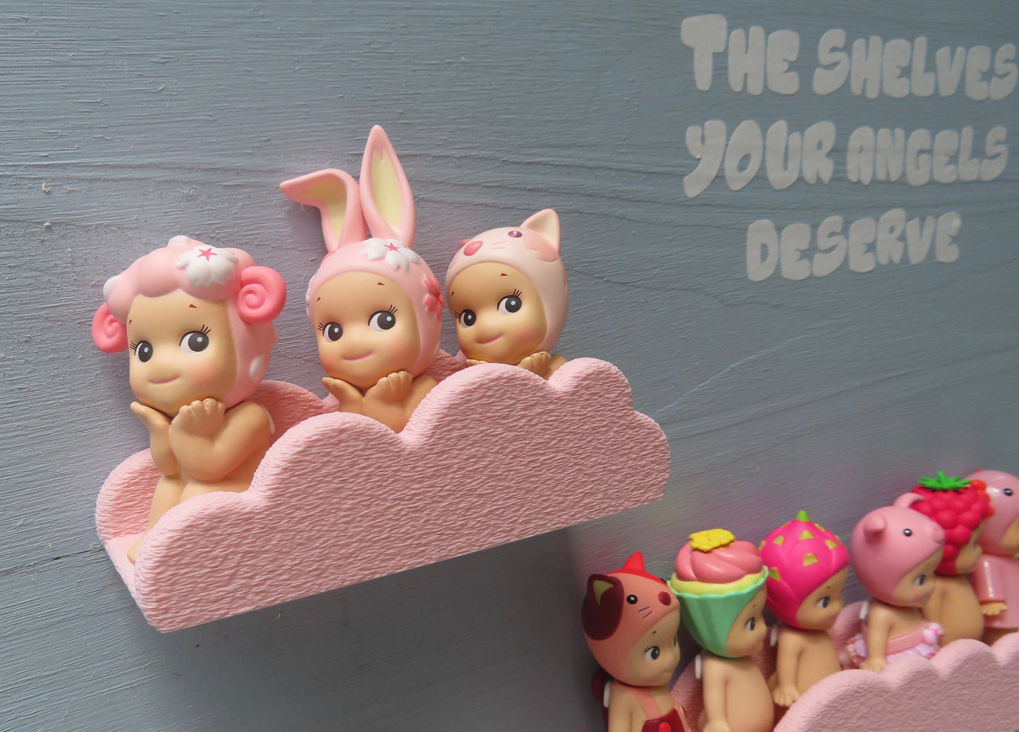 Medium Cloud Shelf - 3 Angels